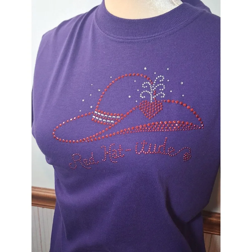 Red hat Ladies Society Purple LS Shirt & matching T-Shirt - Size M